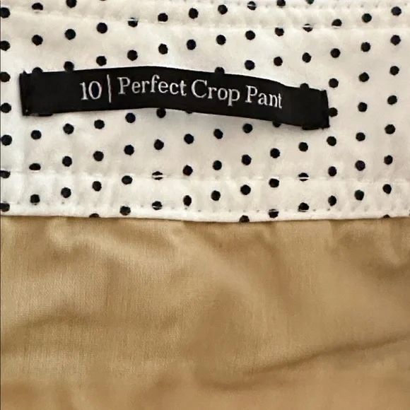 NWT Women’s Talbots White Slim Leg Perfect Crop Pants Size 10 - Picture 8 of 10